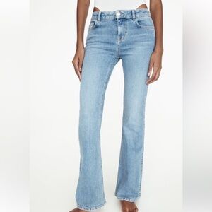 ZARA low rise flare jeans